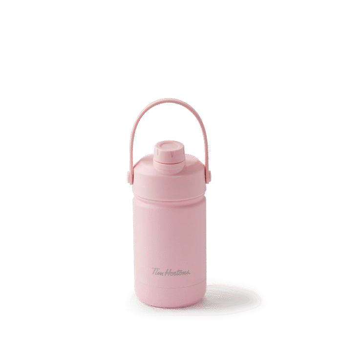 12oz Stainless Steel Water Bottle - Pink - Image 1