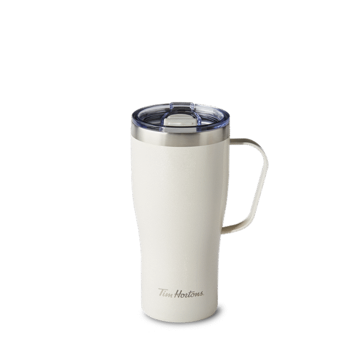 20oz Stainless Steel Travel Mug - Cream Shimmer - Image 1