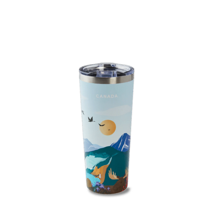 22oz Stainless Steel Canada Travel Mug - Image 1