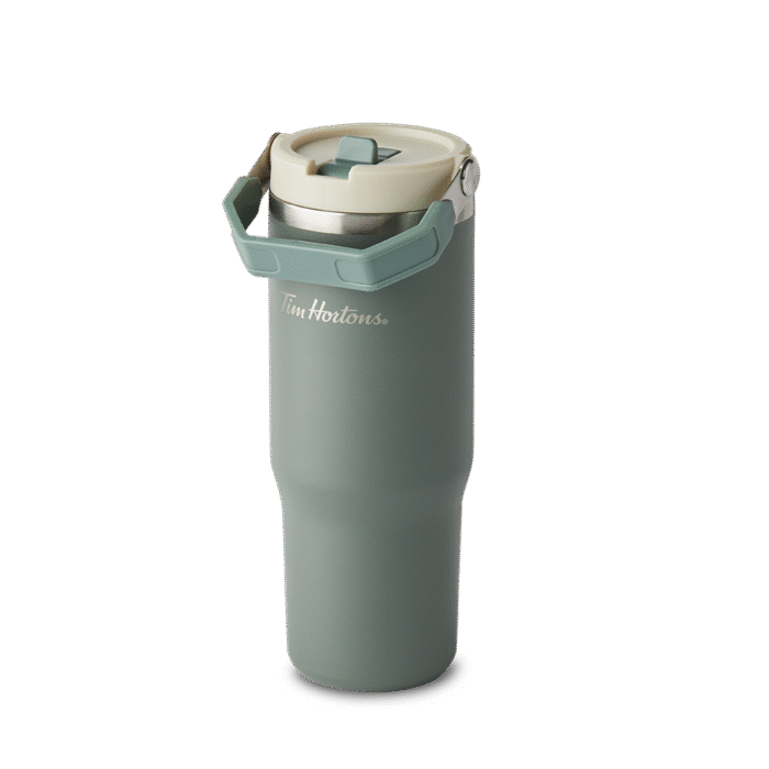30oz Stainless Steel Top Handle Tumbler - Forest Green - Image 2