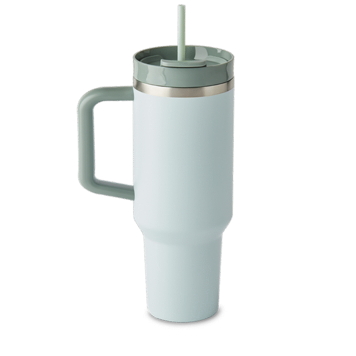 40oz Stainless Steel Tumbler - Sage - Image 2