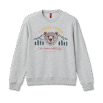 Bear Unisex French Terry Crewneck - Cloud Marl - Image 4
