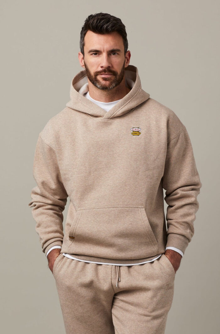Retro Logo Unisex Hoodie - Iced Capp® Marl - Image 1