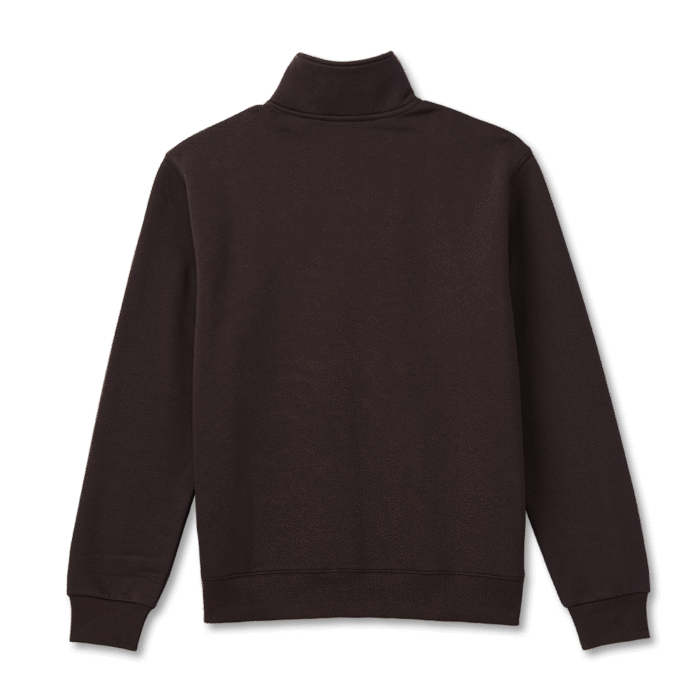 Retro Logo Unisex Quarter Zip Sweatshirt – Espresso - Image 6