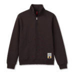 Retro Logo Unisex Quarter Zip Sweatshirt – Espresso - Image 5