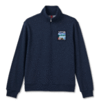 Canada Unisex French Terry Quarter Zip - Navy Marl - Image 7