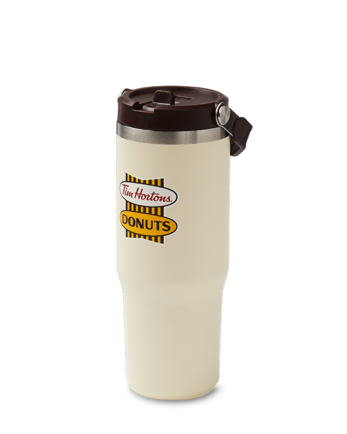 30oz Stainless Steel Top Handle Tumbler - English Retro Logo - Image 2