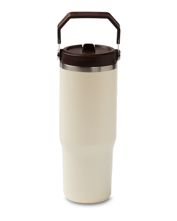 30oz Stainless Steel Top Handle Tumbler - French Retro Logo - Image 3