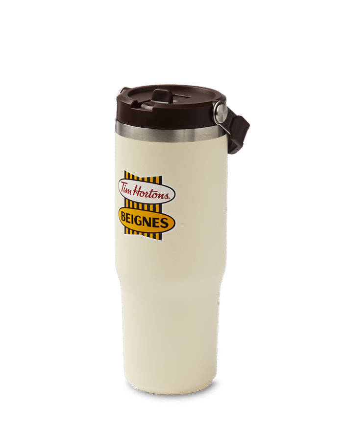 30oz Stainless Steel Top Handle Tumbler - French Retro Logo - Image 2