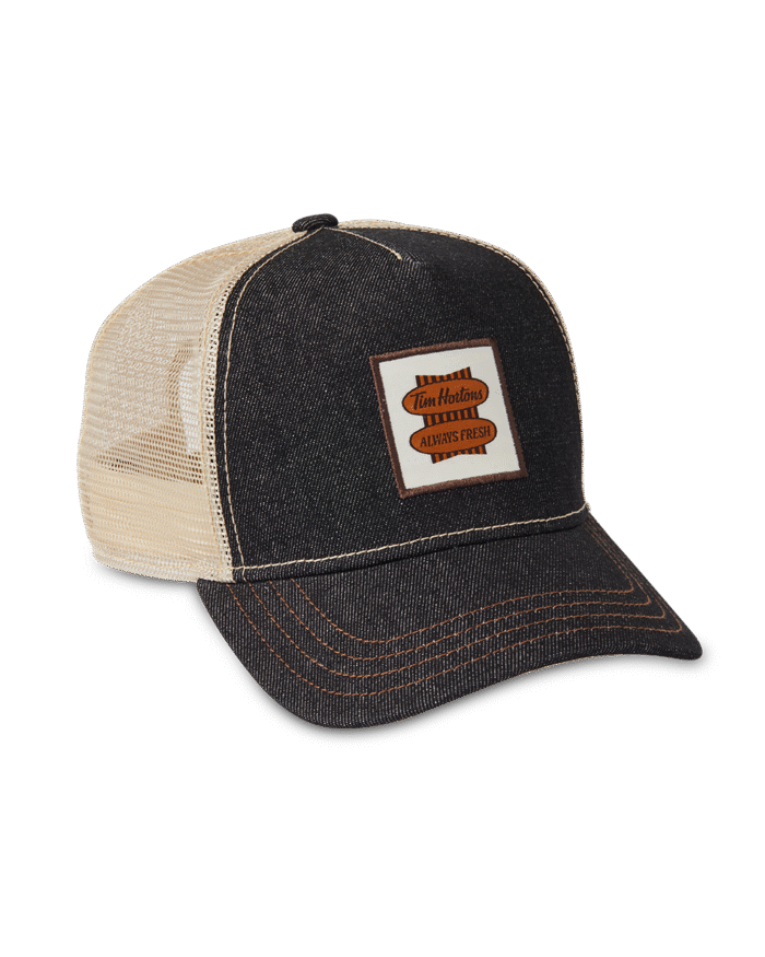 Tims Trucker Hat - Denim/Maple - Image 4