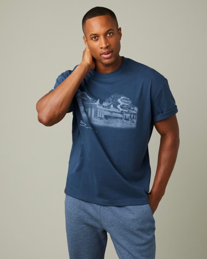 Vintage Restaurant Unisex T-Shirt  - Dark Slate - Image 1