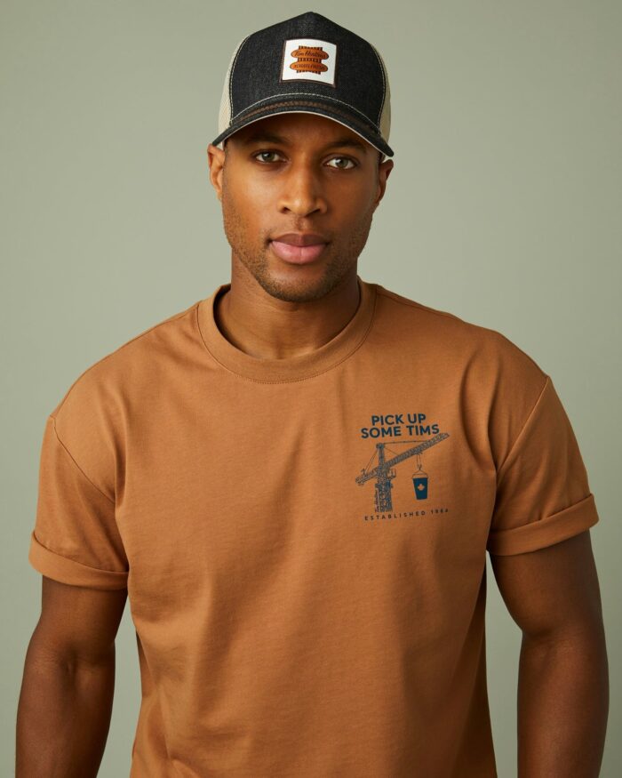 Tims Trucker Hat - Denim/Maple - Image 1